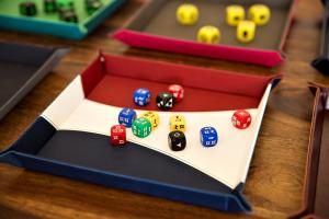 Tacka na kości (dice tray) - #03 Trójkolorowa 