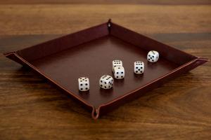  Tacka na kości (dice tray) - #01 Klasyczna brązowa 